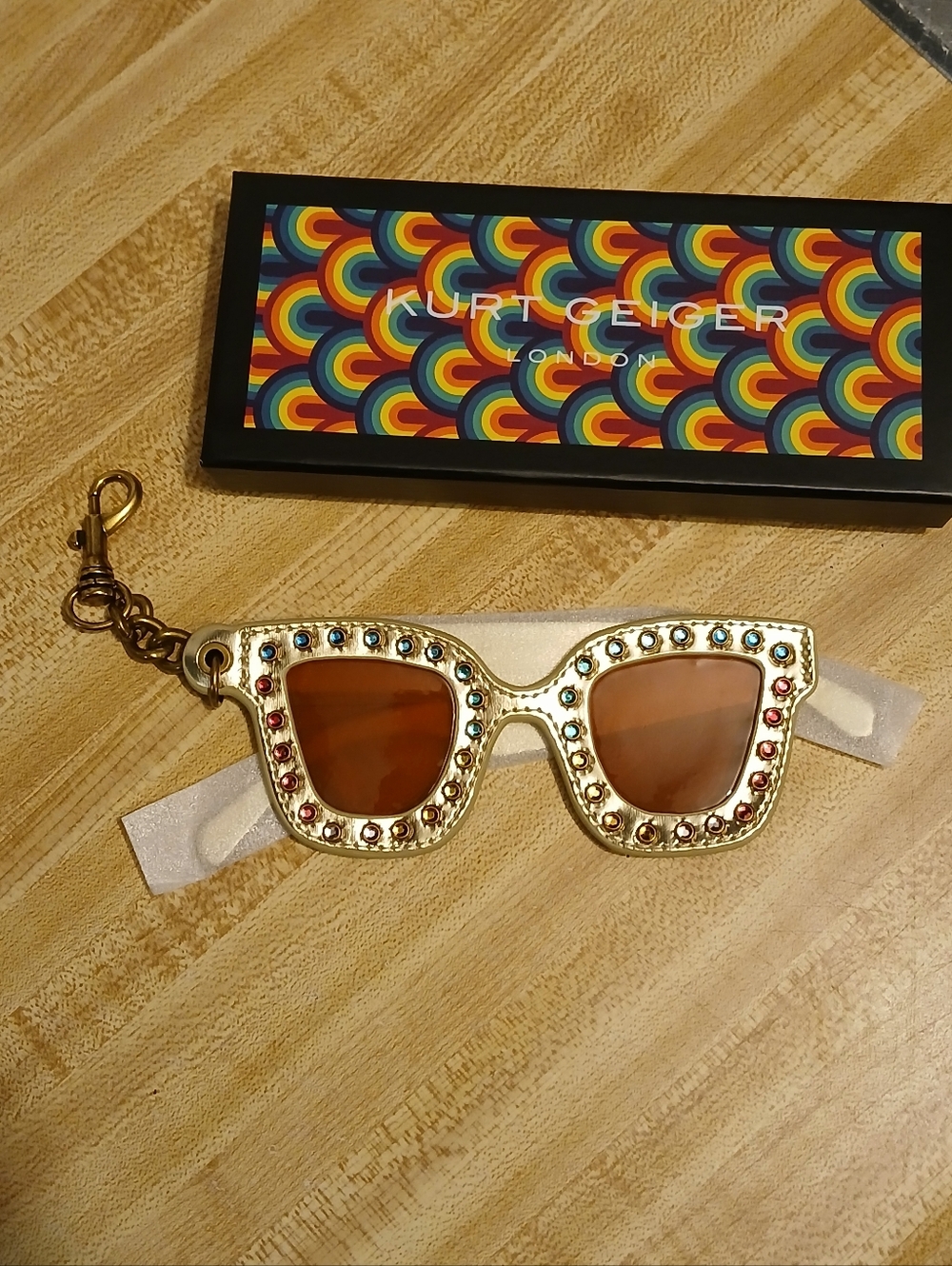 ❤️Kurt Geiger NWT/NIB Sunglasses Bag Charm Or Keychain